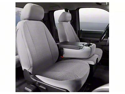 Fia Wrangler Solid Series Front Seat Covers; Gray (17-25 F-350 Super Duty w/ Bench Seat)