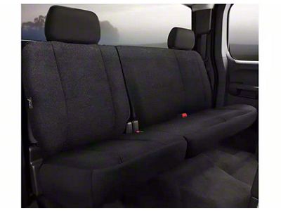 Fia Wrangler Solid Series Rear Seat Cover; Black (17-25 F-350 Super Duty SuperCrew)