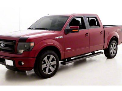 Aeroskin Hood Protector and Low Profile Ventvisor Window Deflectors Combo Kit; Matte Black (11-16 F-350 Super Duty SuperCrew)