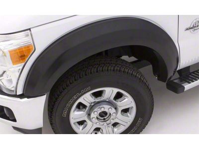 Elite Series Extra Wide Style Fender Flares; Front; Textured Black (17-22 F-350 Super Duty)