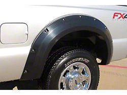 Elite Series Rivet Style Fender Flares; Rear; Textured Black (11-16 F-350 Super Duty SRW)