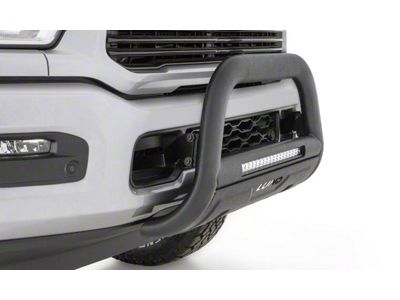 Bull Bar with LED Light Bar; Black (11-16 F-350 Super Duty)