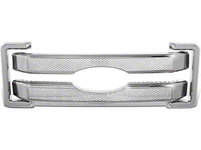 Grille Guard; Diamond Mesh Style; ABS; Chrome; 4-Piece (11-16 F-350 Super Duty)