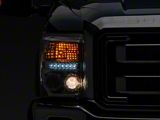 LED DRL Projector Headlights; Chrome Housing; Clear Lens (11-16 F-350 Super Duty)