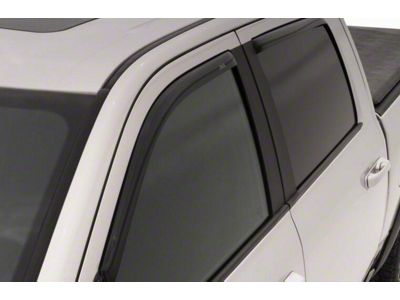 In-Channel Ventvisor Window Deflectors; Front and Rear; Dark Smoke (17-22 F-350 Super Duty SuperCab)