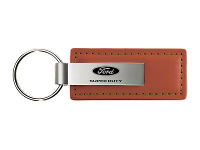 Super Duty Brown Leather Key Fob