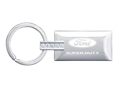 Super Duty Jeweled Rectangular Key Fob