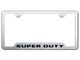 Super Duty Laser Etched Cut-Out License Plate Frame (Universal; Some Adaptation May Be Required)