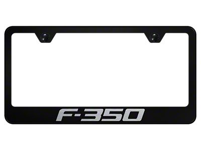 F-350 Laser Etched License Plate Frame (Universal; Some Adaptation May Be Required)