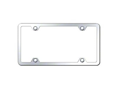 Thin 4-Hole ABS License Plate Frame (Universal; Some Adaptation May Be Required)
