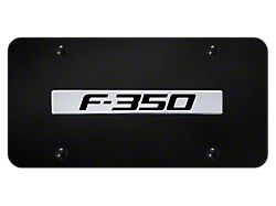 F-350 License Plate; Chrome (Universal; Some Adaptation May Be Required)