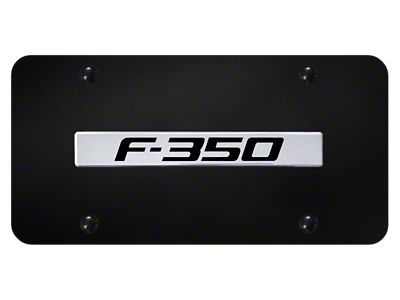 F-350 License Plate; Chrome (Universal; Some Adaptation May Be Required)