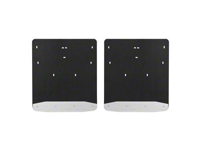 Textured Rubber Mud Guards; Rear; 20-Inch x 23-Inch (11-16 F-350 Super Duty DRW)