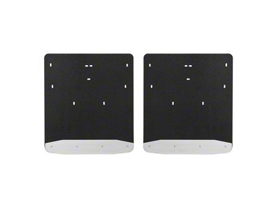 Textured Rubber Mud Guards; Rear; 20-Inch x 23-Inch (11-16 F-350 Super Duty DRW)