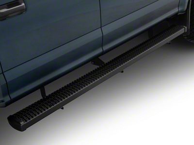 Grip Step 7-Inch Running Boards; Textured Black (17-25 F-350 Super Duty SuperCrew)