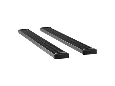 Grip Step 7-Inch Running Boards without Mounting Brackets; Textured Black (11-16 F-350 Super Duty Regular Cab w/ 8-Foot Bed; 11-25 F-350 Super Duty SuperCrew)