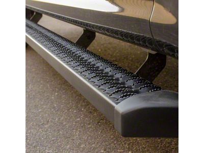 SlimGrip 5-Inch Running Boards; Textured Black (11-16 F-350 Super Duty SuperCrew)