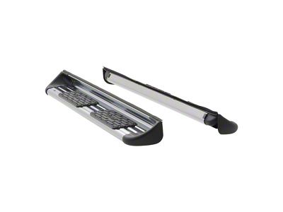Stainless Side Entry Running Boards without Mounting Brackets; Polished (17-25 F-350 Super Duty SuperCab)