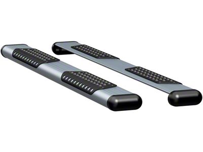 O-Mega II 6-Inch Oval Side Step Bars; Silver (17-25 F-350 Super Duty Regular Cab)