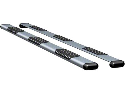 O-Mega II 6-Inch Wheel-to-Wheel Oval Side Step Bars; Silver (17-25 F-350 Super Duty SuperCrew w/ 8-Foot Bed)