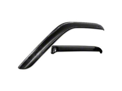 Tape-Onz Sidewind Deflectors; Front and Rear; Smoke (17-22 F-350 Super Duty SuperCrew)