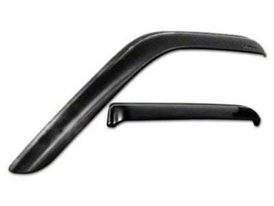 Tape-Onz Sidewind Deflectors; Front and Rear; Smoke (11-16 F-350 Super Duty SuperCab)