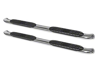 Pro Traxx 4-Inch Oval Side Step Bars; Stainless Steel (17-25 F-350 Super Duty SuperCab)