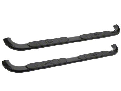 Platinum 4-Inch Oval Side Step Bars; Black (17-24 F-350 Super Duty SuperCab)