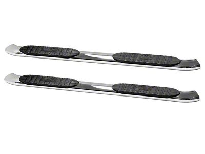 Westin Pro Traxx 5-Inch Oval Side Step Bars; Stainless Steel (11-16 F-350 Super Duty SuperCrew)