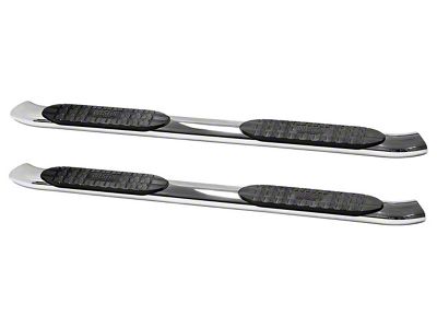 Westin Pro Traxx 5-Inch Oval Side Step Bars; Stainless Steel (17-24 F-350 Super Duty SuperCrew)