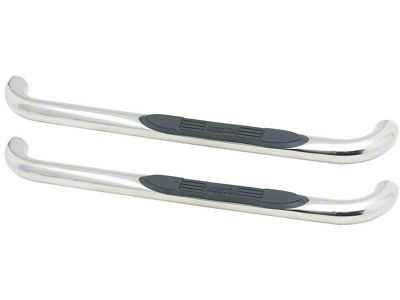 E-Series 3-Inch Nerf Side Step Bars; Stainless Steel (11-16 F-350 Super Duty Regular Cab)