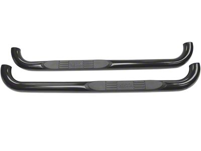 E-Series 3-Inch Nerf Side Step Bars; Black (17-24 F-350 Super Duty Regular Cab)