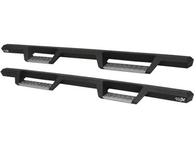 Westin HDX Stainless Drop Nerf Side Step Bars; Textured Black (17-25 F-350 Super Duty SuperCrew)