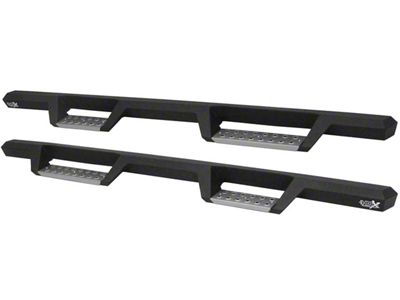 Westin HDX Stainless Drop Nerf Side Step Bars; Textured Black (17-24 F-350 Super Duty SuperCrew)