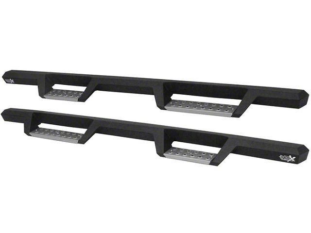 Westin HDX Stainless Drop Nerf Side Step Bars; Textured Black (17-24 F-350 Super Duty SuperCrew)