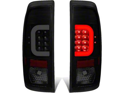 L-Bar LED Tail Lights; Black Housing; Smoked Lens (11-16 F-350 Super Duty)