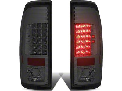 LED Tail Lights; Chrome Housing; Smoked Lens (11-16 F-350 Super Duty)