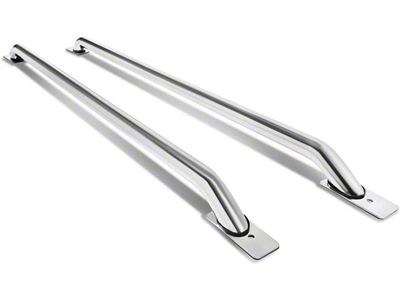 Truck Bed Rail; Stainless Steel; Chrome (11-14 F-350 Super Duty w/ 6-3/4-Foot Bed)