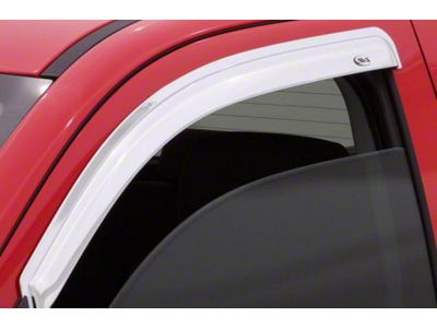 Ventvisor Window Deflectors; Front; Chrome (11-16 F-350 Super Duty Regular Cab)