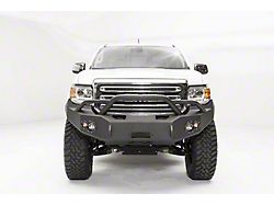 Fab Fours Premium Winch Front Bumper with Pre-Runner Guard; Matte Black (15-20 Canyon)