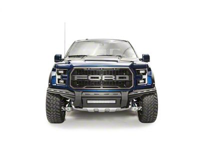 Fab Fours Aero Front Bumper with No Guard; Matte Black (17-20 F-150 Raptor)