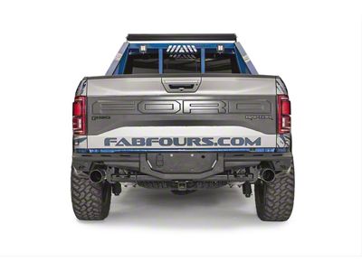 Fab Fours Aero Rear Bumper; Matte Black (17-20 F-150 Raptor)