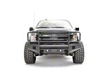 Fab Fours Black Steel Elite Front Bumper Adaptive Cruise Control Relocation Bracket; Matte Black (18-20 F-150)