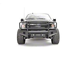 Fab Fours Black Steel Elite Front Bumper Adaptive Cruise Control Relocation Bracket; Matte Black (18-20 F-150)
