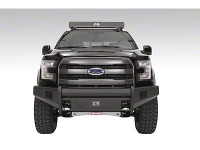 Fab Fours Black Steel Elite Front Bumper with No Guard; Matte Black (09-14 F-150, Excluding Raptor)