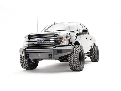 Fab Fours Black Steel Elite Front Bumper with No Guard; Matte Black (18-20 F-150, Excluding Raptor)