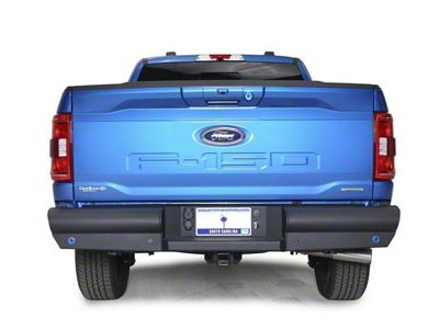 Fab Fours Black Steel Elite Rear Bumper; Matte Black (21-25 F-150, Excluding Raptor & Tremor)