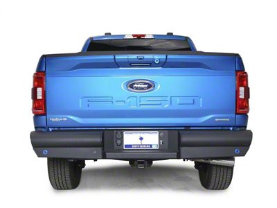 Fab Fours Black Steel Elite Rear Bumper; Matte Black (21-24 F-150, Excluding Raptor & Tremor)