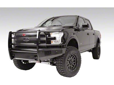 Fab Fours Black Steel Front Bumper with Full Guard; Matte Black (15-17 F-150, Excluding Raptor)