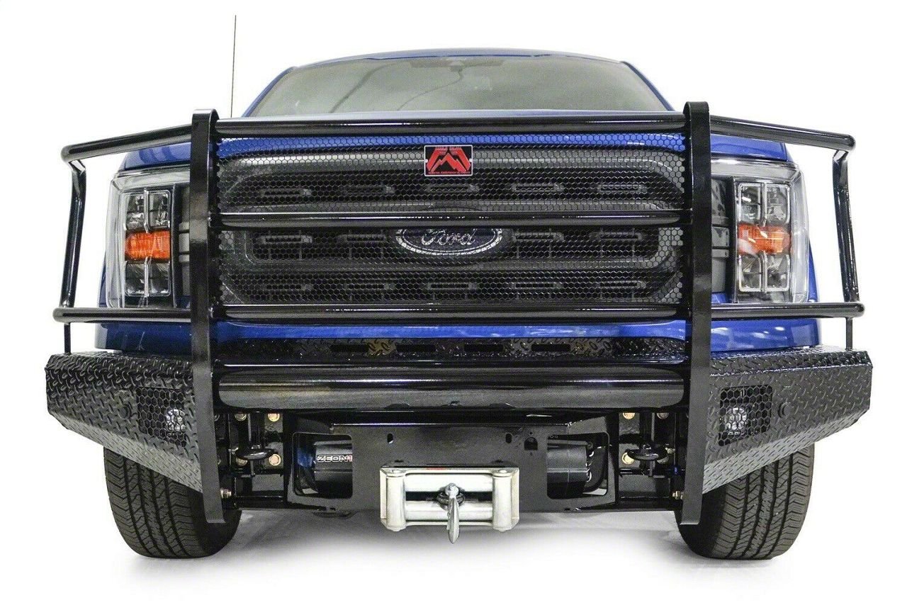 Fab Fours Black Steel Front Bumper with Full Guard; Matte Black (21-23 F-150, Excluding Raptor)
